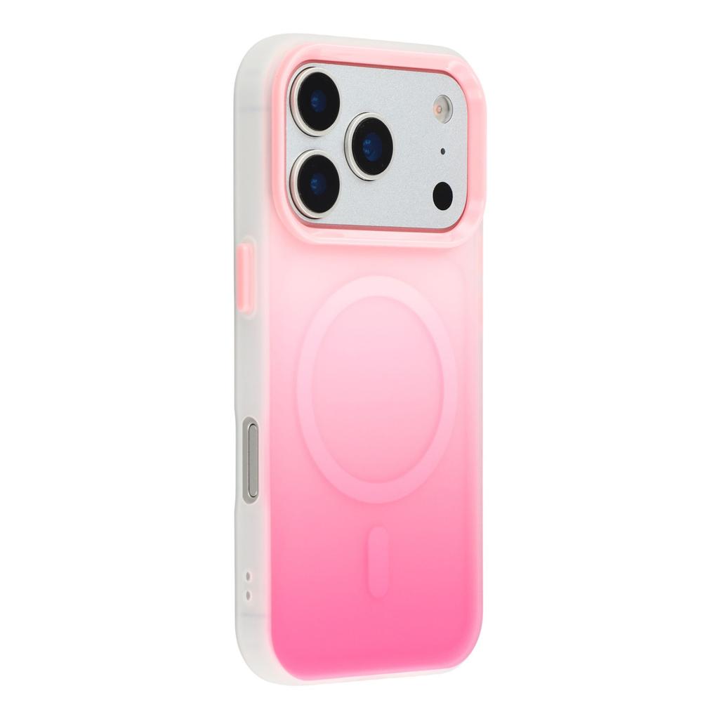 For iPhone 17 Pro Case Compatible with MagSafe Gradient Frosted Design PC + TPU Phone Cover
