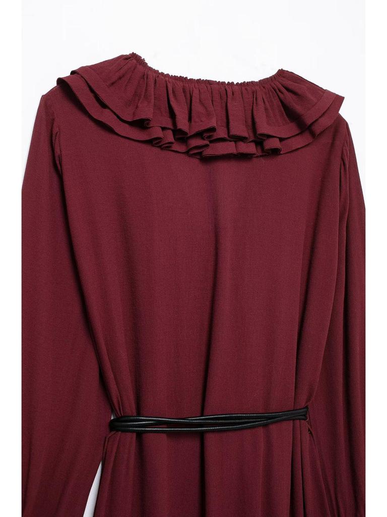 Spring 2025 European & American Women's Layered Midi Dress