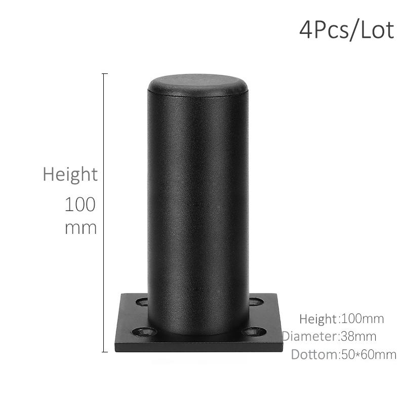 4Pcs Aluminum Furniture Legs Cabinet Foot DIY Thicken Adjustable 6-15CM TV Cabinet Support Leg bathroom Cabinet Feet