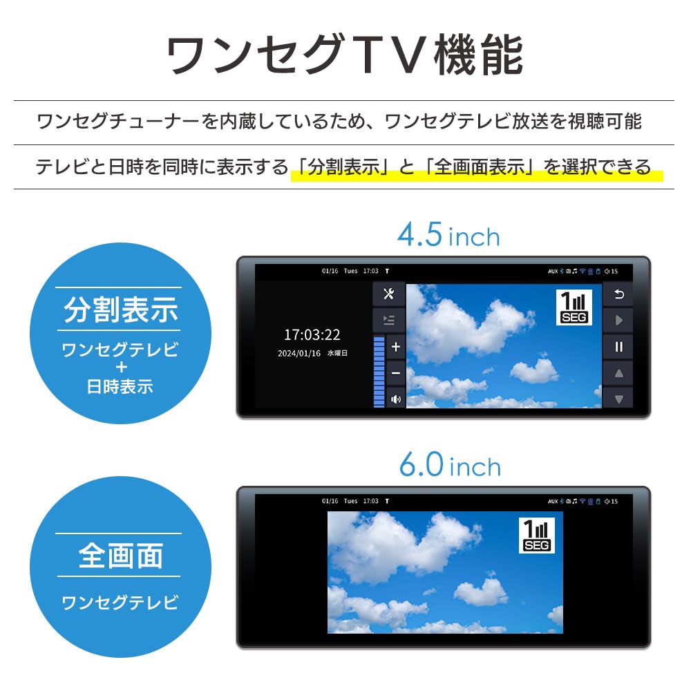 DreamMaker Displejové audio, CarPlay & Android Auto, Záznamník jízdy, TV One-Seg, 10,26palcové zrcadlení, Automobilová navigace, Hlasové ovládání, Bluetooth audio