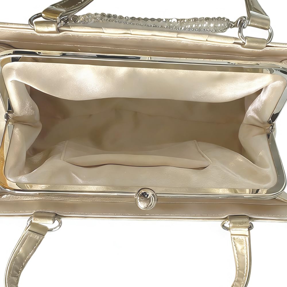 LIKENNY Party Bag, Wedding, Large Lace Handbag, Pearl Bag, Japanese-Style Dinner Bag, for Women, Suitable for Banquets