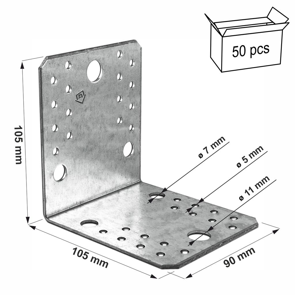 (z)Connecting angle KŁ5 105x105x90x2.5 (50)