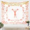 Fitness Tapestry Lifting Dumbbell Tapestry Workout Vintage Design Tapestries Wall Hanging for Bedroom Living Room Decoration