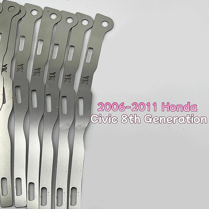 Metal Plate Buckle 2Pcs for 8th Gen Civic 06-11 Front Bumper Repair Heavy Duty Secure Fitting Onesize