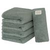 Towel Laboratory Face Dusty Set of JapanTechnology [Volume Rich] #003 Towels, Green, 5, Hotel-Grade, Thick, Fluffy, High-Absorbency, Durable, 100%