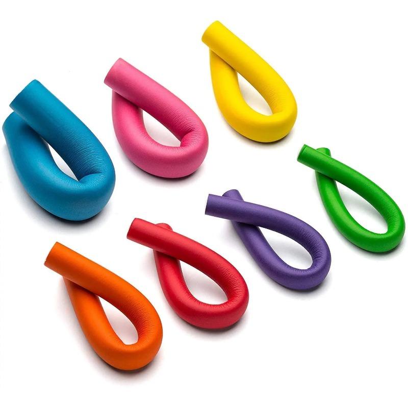 10-teiliges Set mit flexiblen Lockenstäben zum Lockendrehen, flexiblen Stäben, Lockenwicklern ohne Hitze, weicher Schaumstoff für kurzes, mittellanges und langes Haar