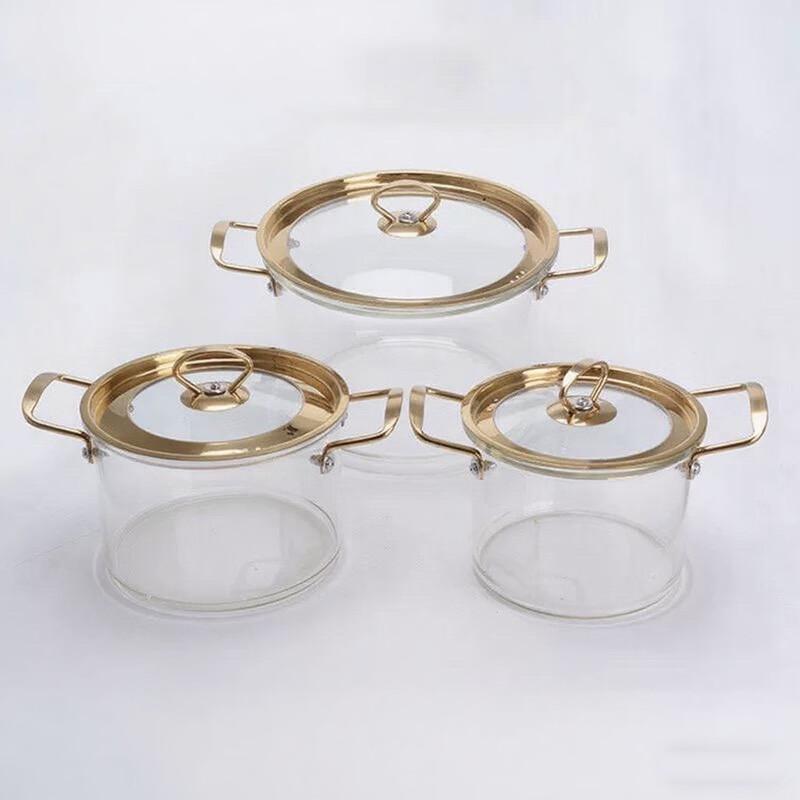 High Borosilicate Glass Stew & Milk Pot