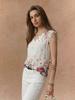 Women's Summer New Arrivals Resort Style Floral V-Neck Blouse