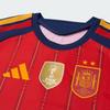 adidas Spagna Climacool Campione Coppa del Mondo 2026 Squadra Nazionale Spagnola Versione Giocatore Casa Due Stelle Asciugatura Rapida Vestibilità Slim Fit Maglia da Calcio a Strisce KF4410