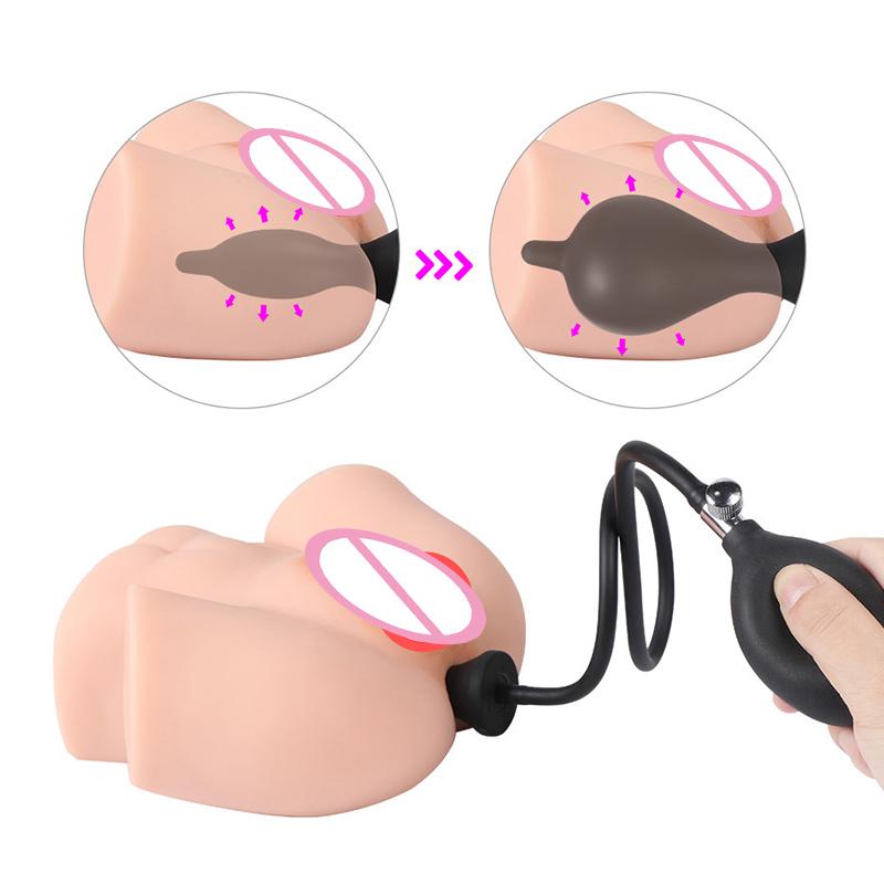 Vibration Inflatable Huge Big Anal Plug for Women Pump Anal Dilator Prostate Massager Vibration Super Large Masturbat Butt Plug