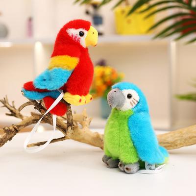 Simulations Papagei Puppe Plüschtier Zoo farbige Papagei Puppe Kinder begleiten beruhigende Puppe