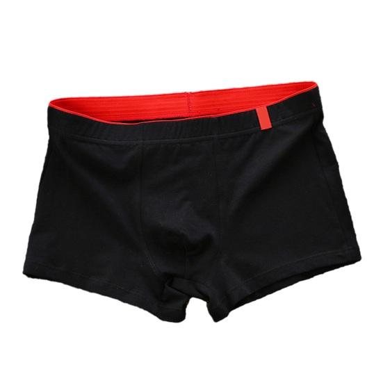 Yousheng Men Boxer Underwear Mid-rise Elastic Waistband U-Convex Shorts Briefs Soft Fabric Smooth Stitching Basic Panties