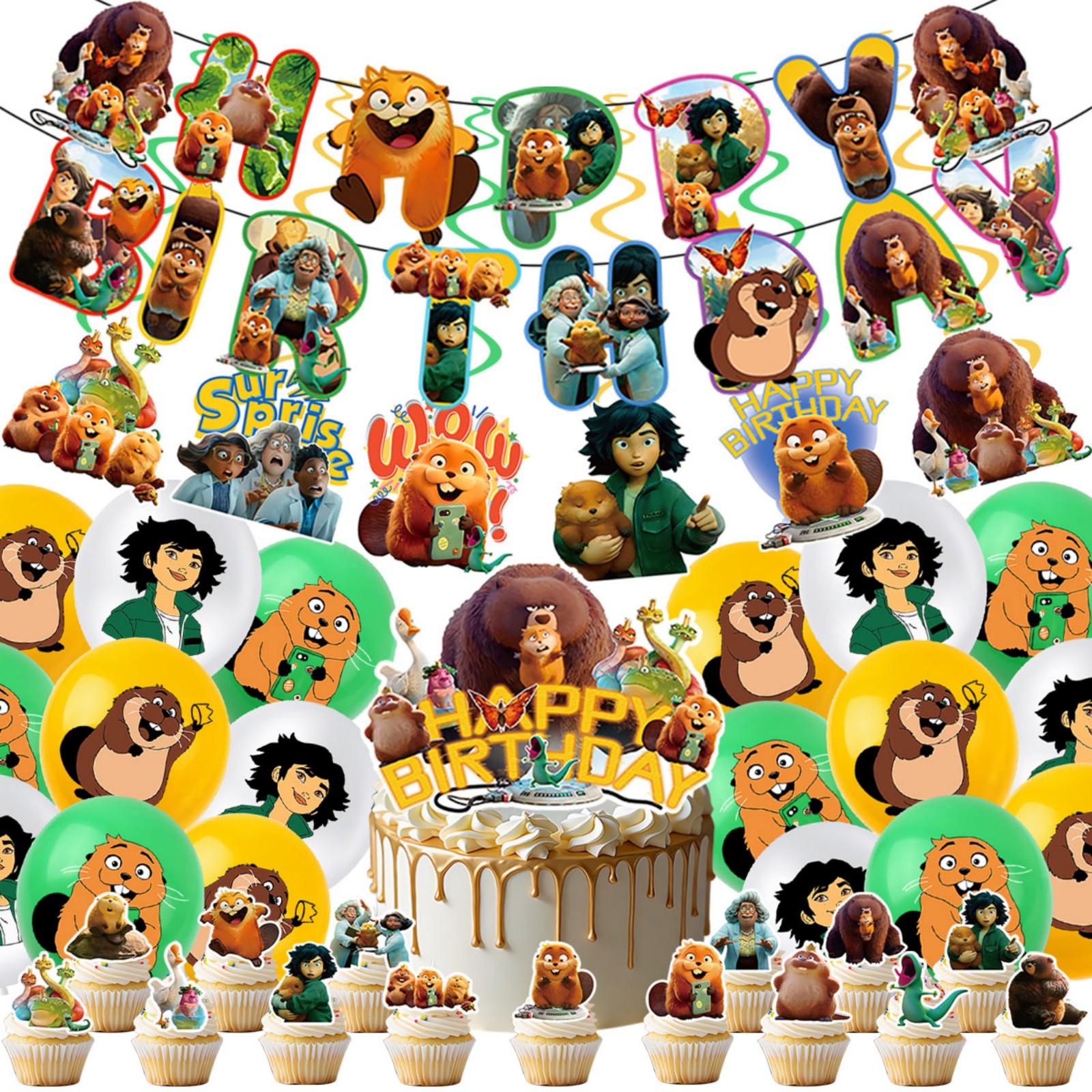 

Hot Anime Movie-themed Birthday Party - Decorate With Movie-themed Flags And Balloons For The Cake. Party Decoration Set. One Size