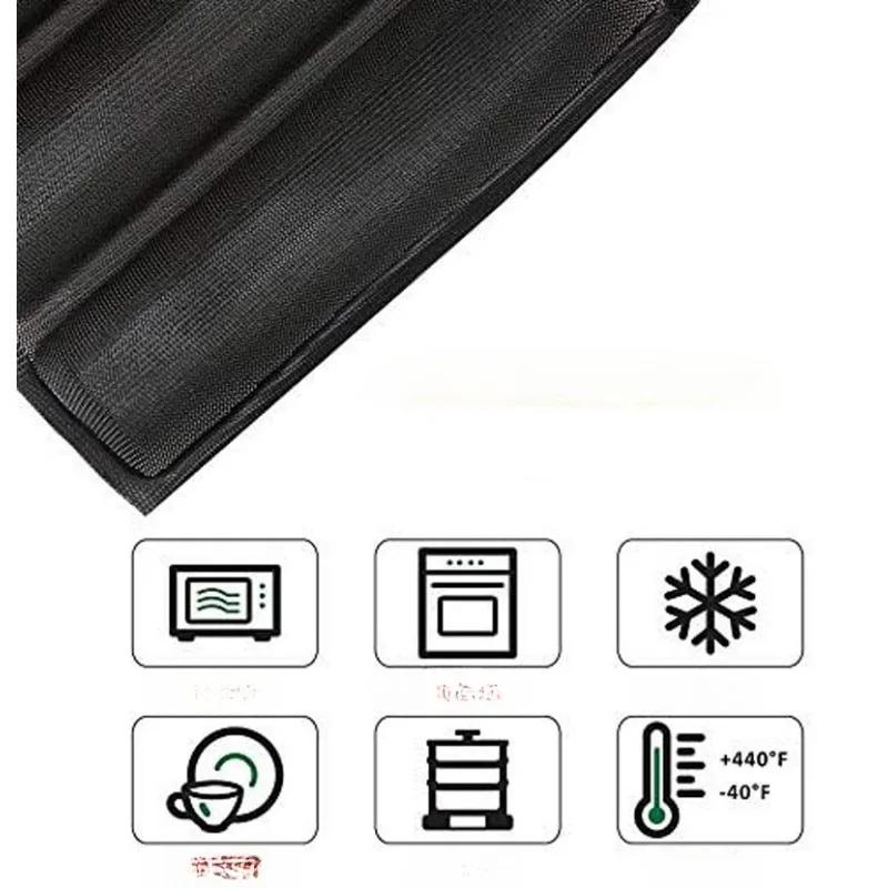 5-Cavity Reusable Silicone Mold Baguette Shape Non-stick French Bread Baking Pan Tool Chocolate Cake Mold Baking Accessories