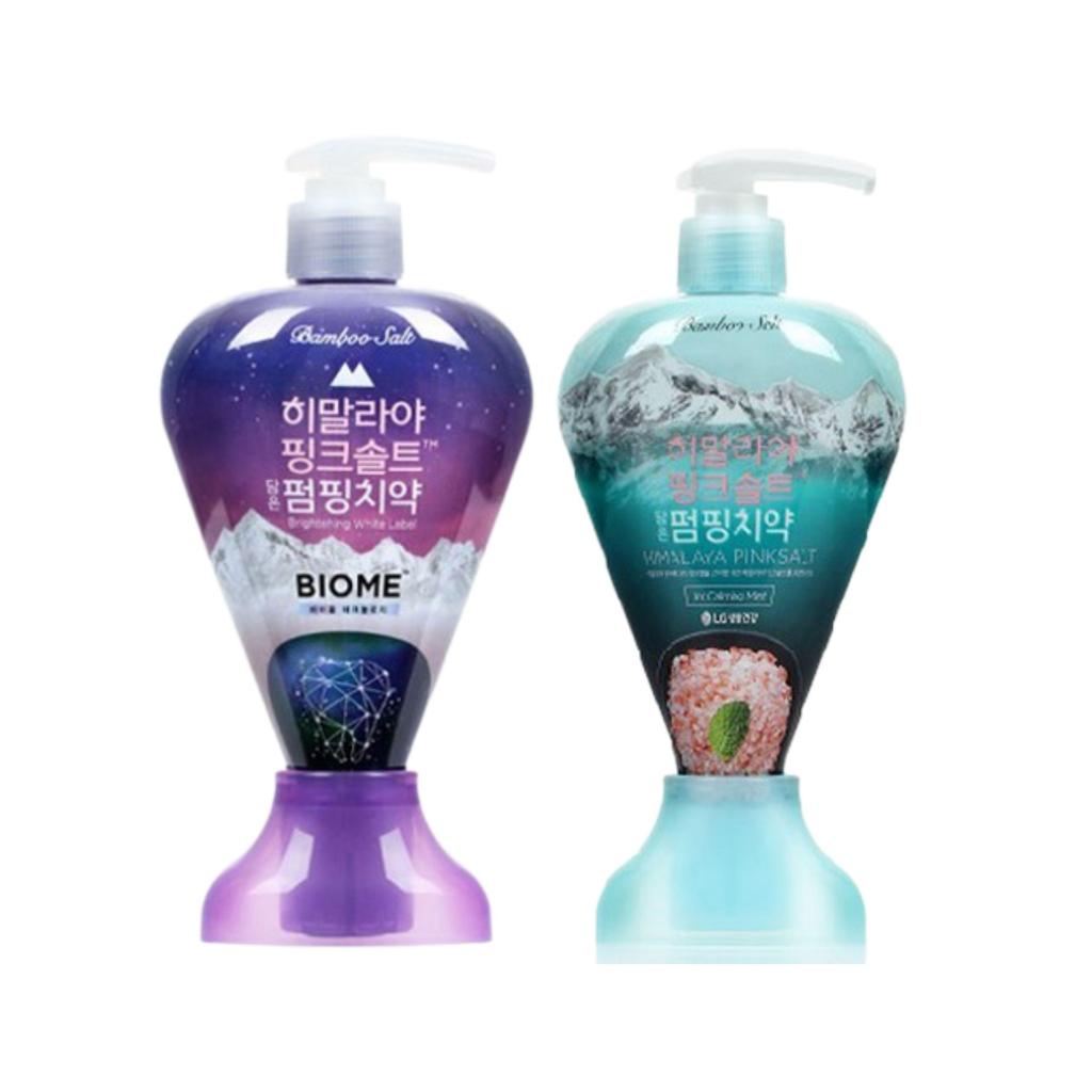 LG CARE Himalaya Pink Salt Pumping Toothpaste 285g x 2 (Floral Mint / Ice Calming Mint / Breath Care)