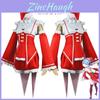 Rezero Rem Ram Vestido de Cosplay de Natal Fantasia Alta Qualidade Roupa de Papai Noel Neve