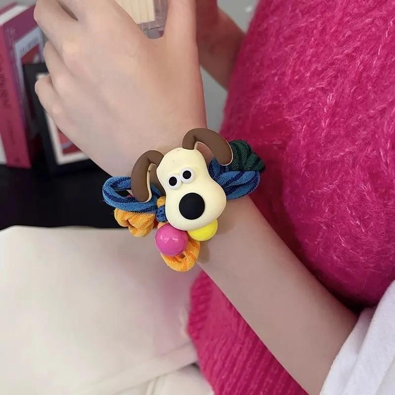 Super Cute Dog Rainbow Colored Bold Headband New Headband with High Elasticity Rubber Band, the Best Gift for Women T