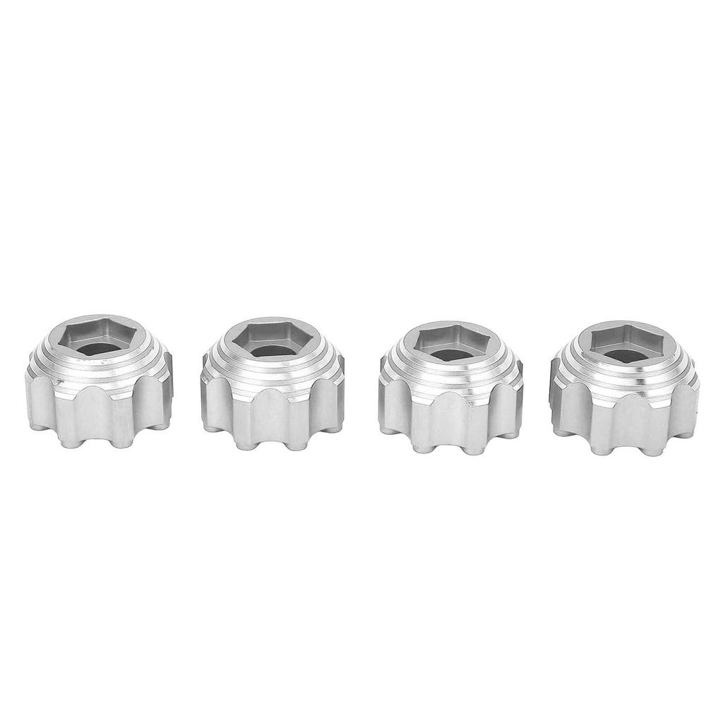 4pcs 8x32 To 17mm Hex Adapters for 8x32 3.8in Wheels Electric Car Truck Option Parts Aluminum Alloy