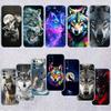 UP6 Transparentes Handyhülle mit Wolf-Motiv für Samsung Galaxy A04 A04S A14 A23 A34 A54 M23 M33 M52 M53