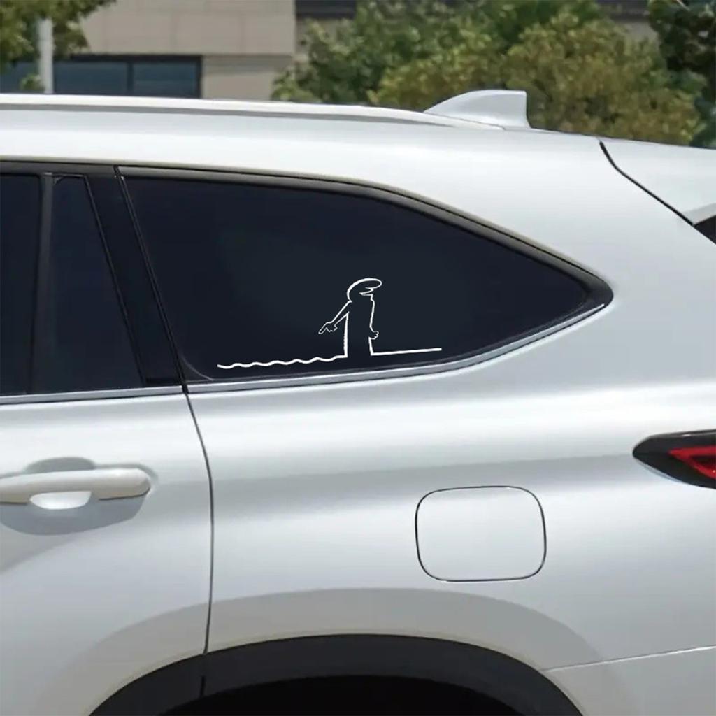 La Linea Line Art Wall Sticker Minimalist Self-Adhesive Waterproof Decal For Walls, Doors, Glass, Cars Home And Car Decoration