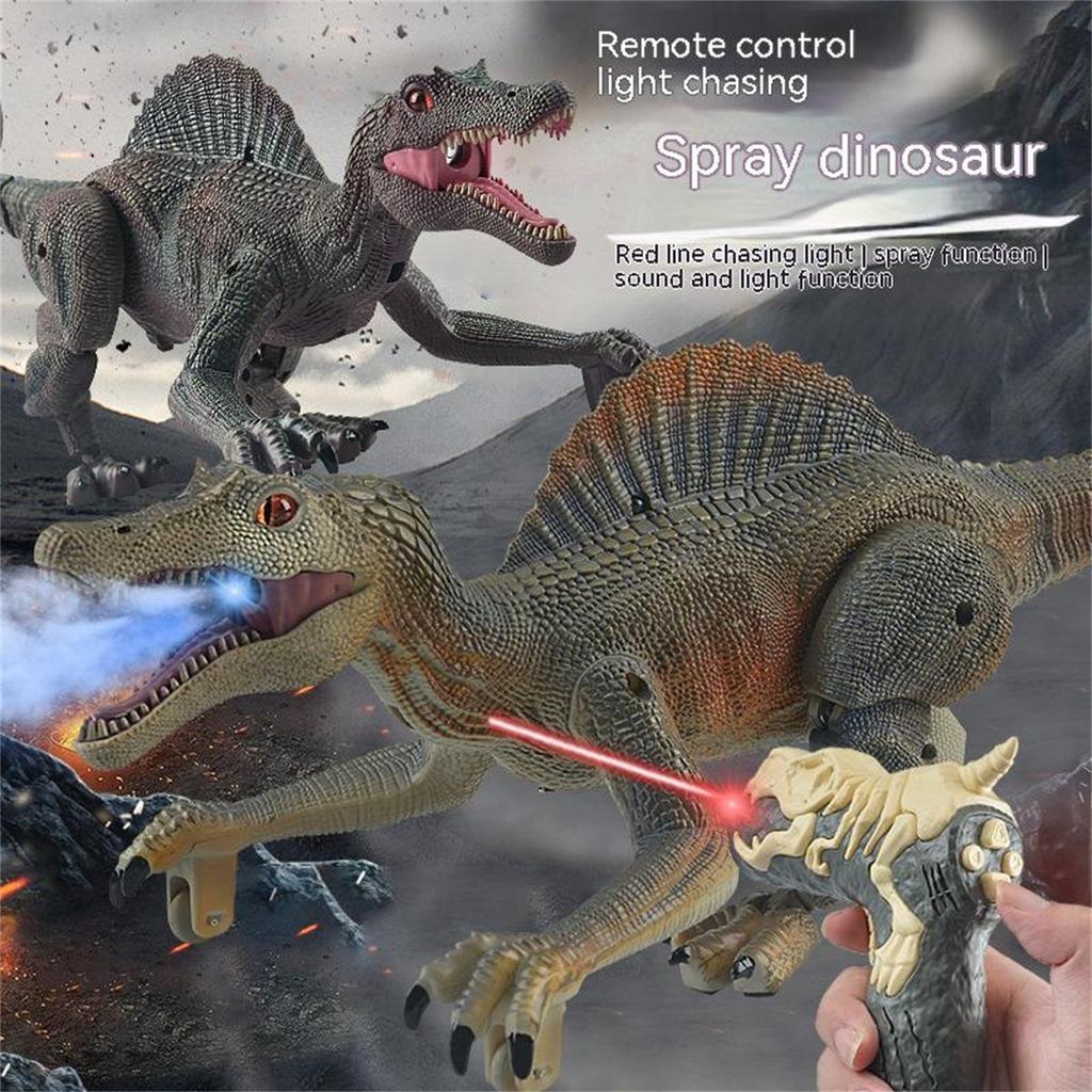 Remote Control Dinosaur Sound Photoelectric Light Induction Simulation Spray Mechanical Dinosaur Model Toy