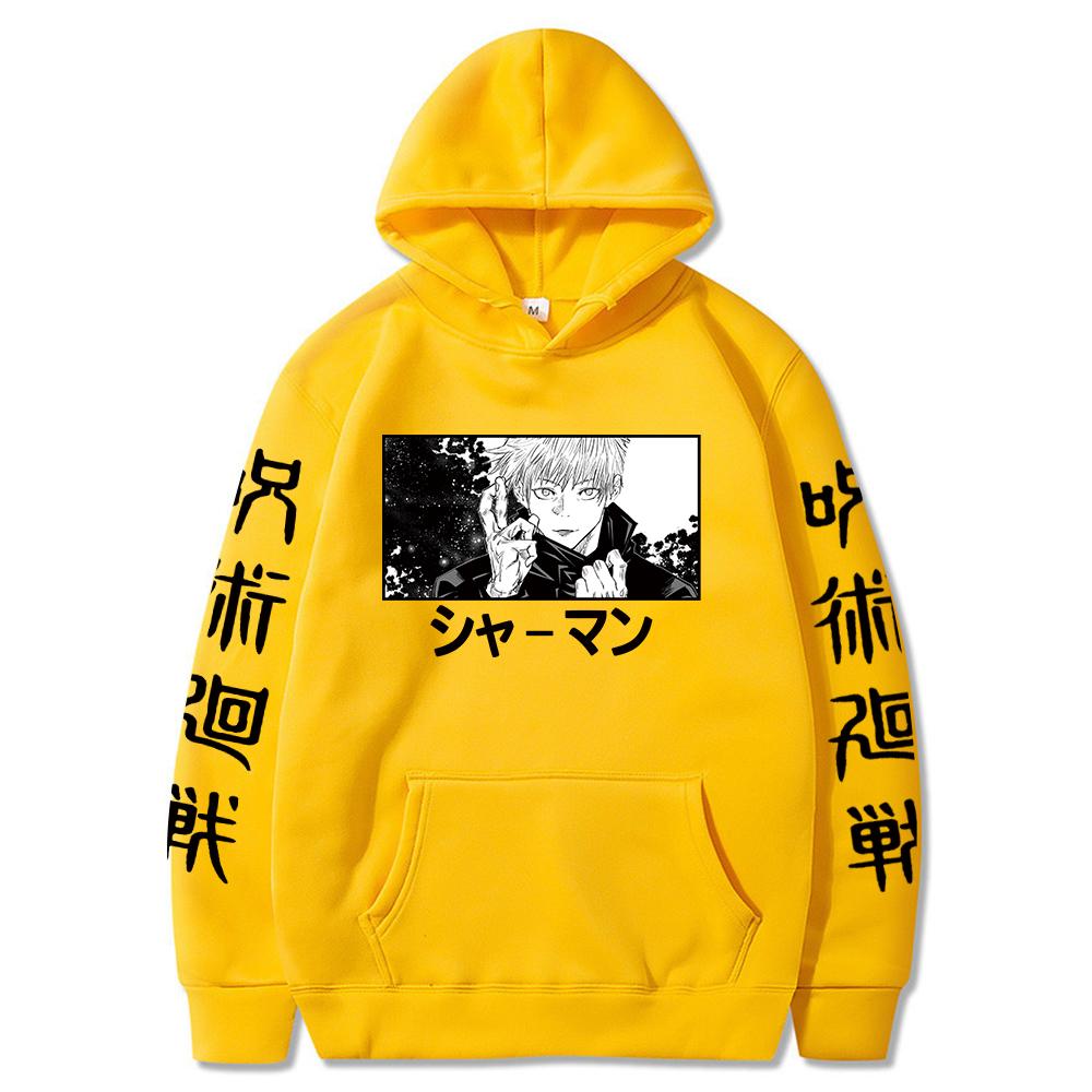 Japan Anime Hoodies Jujutsu Kaisen Satoru Gojo Graphic Oversized Sweatshirt Long Sleeves Hoodie Men Women Clothes