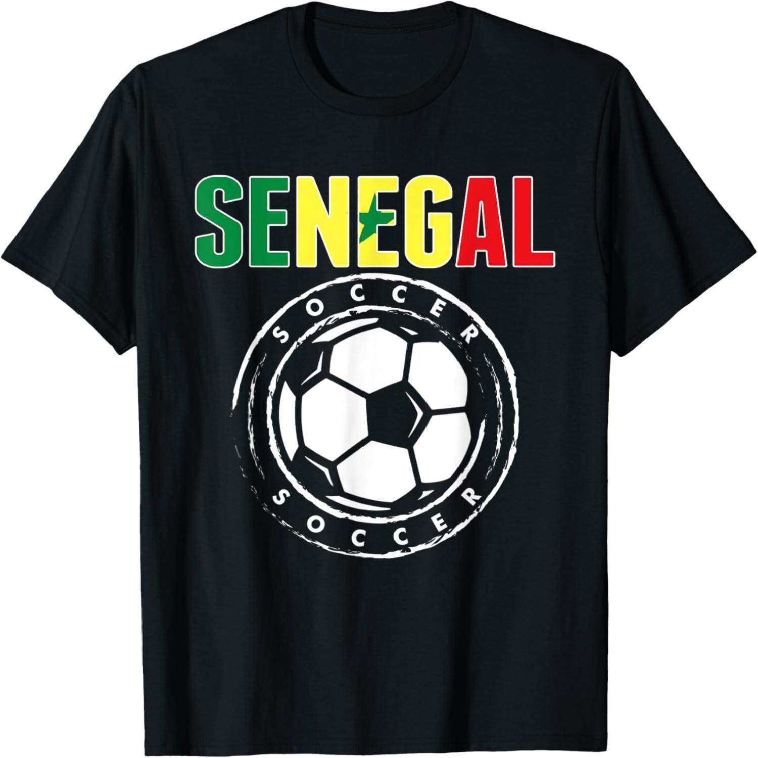 Senegal Soccer Lovers Jersey Proud Senegalese Football Fans T-Shirt S