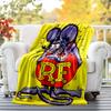 Rat Fink Power Flannel Blanket Soft All-Season Throw, Design for Camping, Car Travel, Hiking Sofa, Bed, Office Perfect Gift for Parties