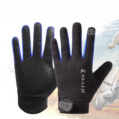 Cycling Gloves Men and Women Touch Screen Thin Ice Silk Outdoor Frisbee Climbing Full Finger Fishing Fitness Bike Riding Anti Slip Gloves