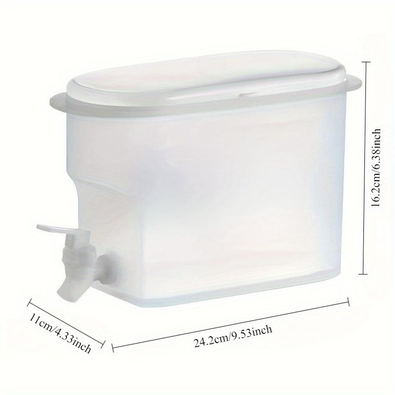 

1 шт. Диспенсер для напитков большой емкости с краном - Пластиковый холодный чайник без БФА для хранения в холодильнике, на открытом воздухе, для кемпинга и вечеринок - Герметичная конструкция белый