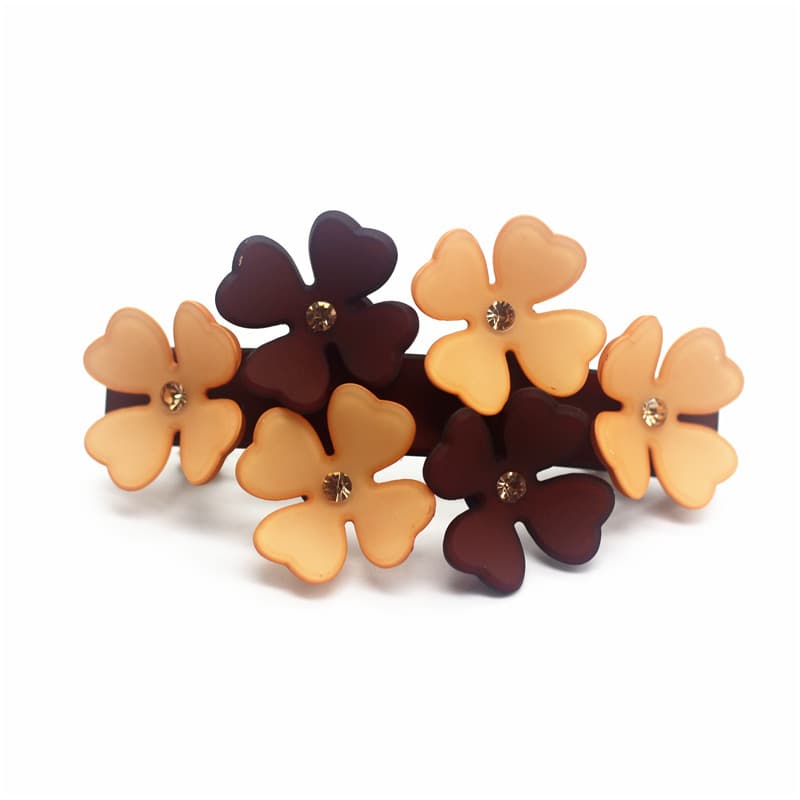 

Head Flower Spring clip Acrylic Headdress Barrettes Flower Top Clip Hairpin 8*5*1.5cm