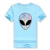 Alien Head TShirt Colorful AlienUfo Rave Tee Y2k Top I Want To Believe Graphic Outfits Funny Believers In Life On Mars Clothes