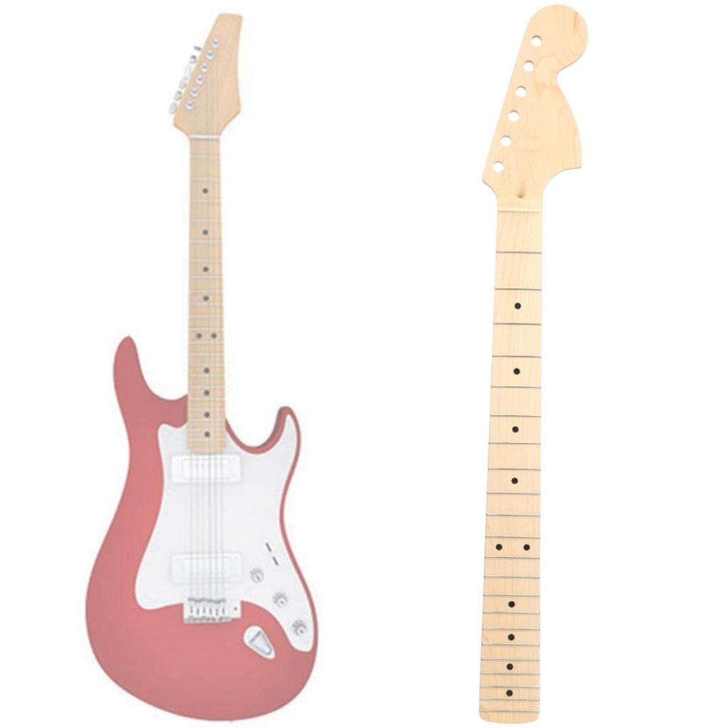 CHICIRIS Guitar Neck Wood Color Electric Guitar Parts Exquisite Skill Practical Smooth Concert Music Lover