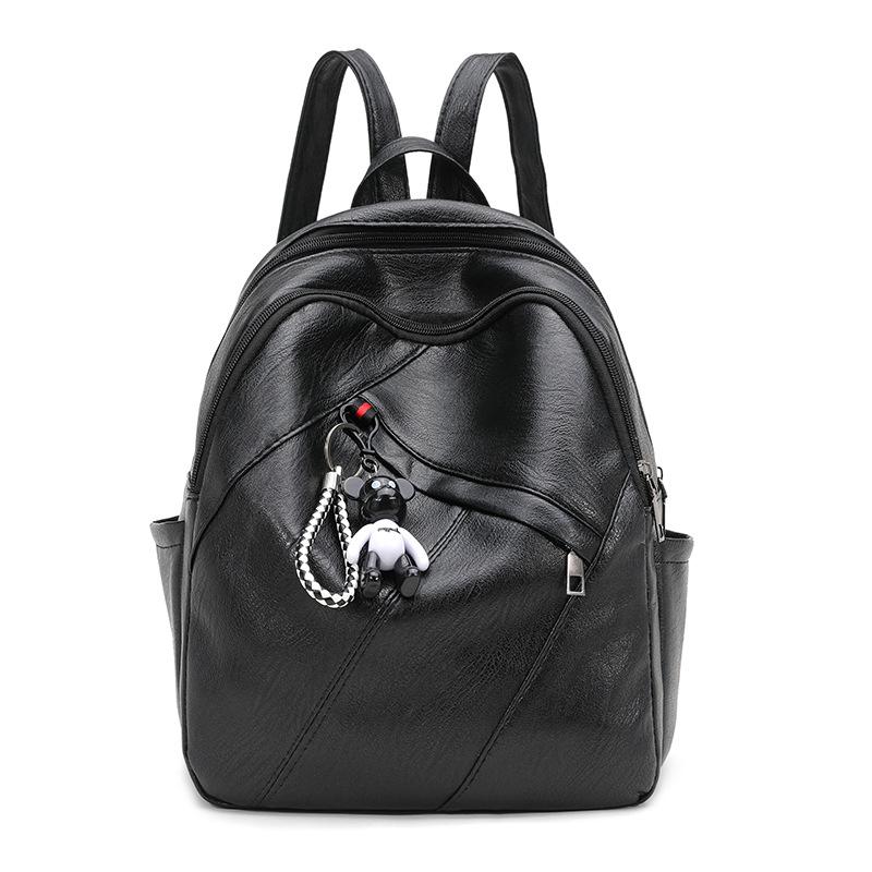 Backpack Women s 2025 New Trendy Korean Version Versatile Fashion Soft Leather Women s Small Backpack Super Fire Female Student School Bag