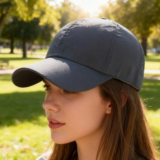 Baseball Hat Breathable Mesh Design Lightweight UV Proof Sun Hat Solid Color Adjustable Outdoor Sport Hat Headwear