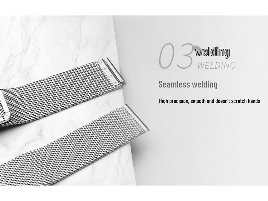 Milanese Stainless Steel Mesh Watch Strap for Samsung, Huawei, Apple DW 06 Line