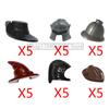 MOC Military Building Blocks Medieval Soldiers Knight Figures Weapons Accessories Witc Hat Helmet Shield Spear DIY Brick Toy T10