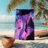 1Pc Purple Hair Hunter Beach Towel Microfiber Beach Towel Thin Absorbent For Beach Swimming Yoga Bath Sports 0917206