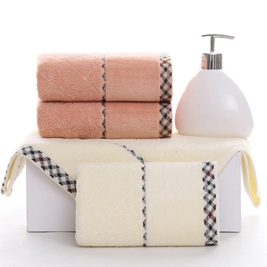 Soft Spa Bath Hand Cotton Towel Home Beach For Kids Adults Seaside Face Twill Jacquard Stripe Thick Towel Set Not Fade Handtuch