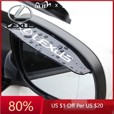 2026 Hot Interior Stickers 2Pcs Car Rear View Side Mirror Rain Board Eyebrow Guard Sun Visor For RX 300 IS 250 300 GX 400