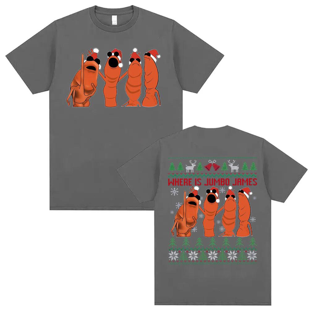 

Where Is The Funny Marcus Worm Jimbo James Meme Tshirt 2026 New Hot Selling Mens Womens Fashion Trend Retro Cotton Tshirt S