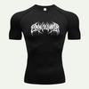 Y2K Compression Shirt Men Fitness Gym Skeleton Sport RunningSleeve T-Shirt For  T-Shirt Rashgard Tops Tee Quick Dry Short Men