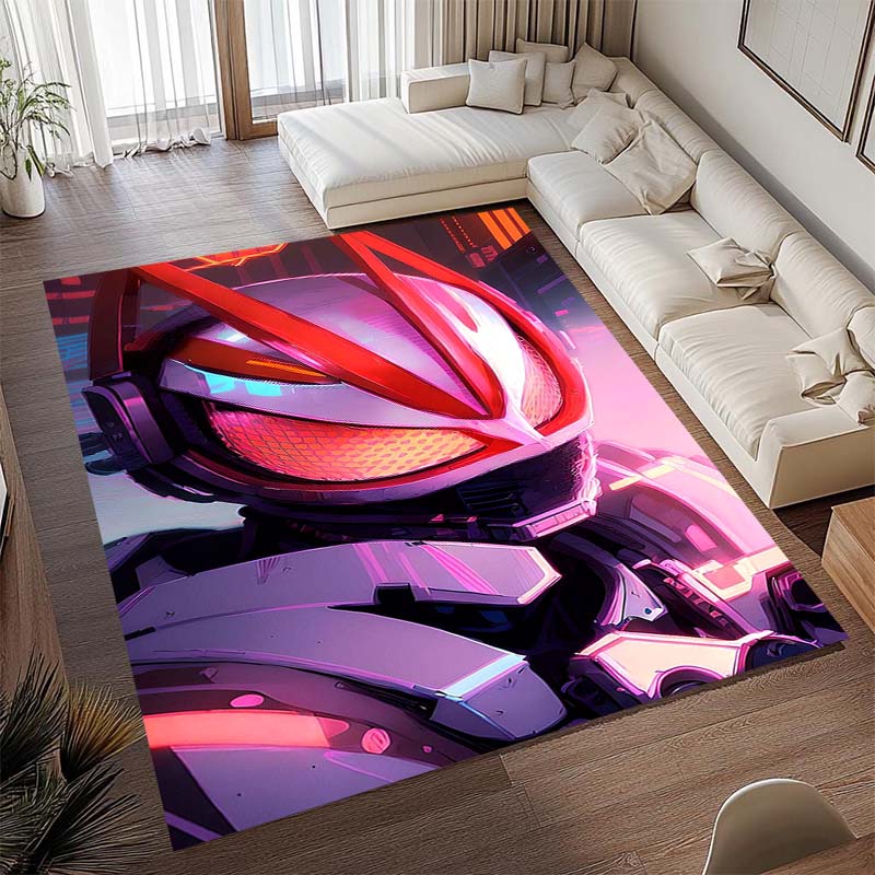 NewMasked Rider themed rugs are suitable for living rooms, bedrooms, sofas, doormats, and as non-slip rugs for children.1