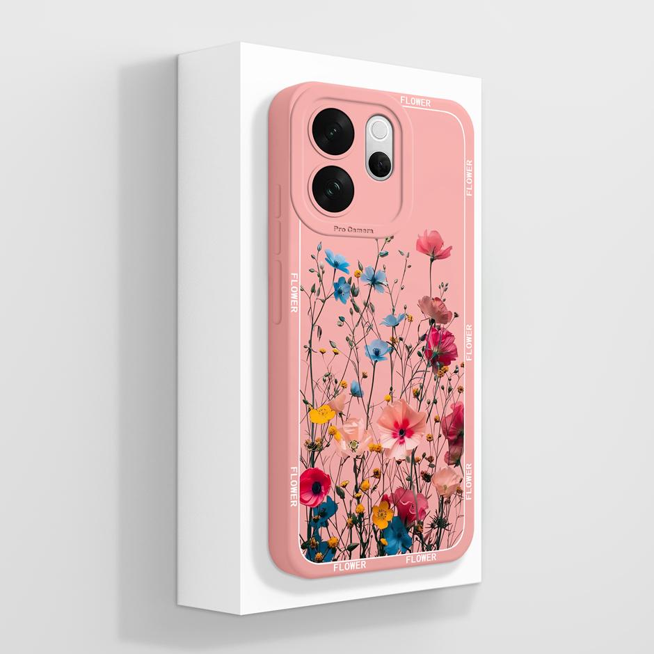 For VivoV70 V70Elite V70FE Case Love Heart Flower Dustproof Drop-Resistant Minimalist Protector For Vivo V70 FE Elite Capinha