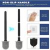 Toilet Brush for Cleaning Silicone Toilet Brush Cleaner Bathroom Wall Mounted Quick Drying Toilet Brush Flat Flexible Head
