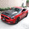 TF Carbon Fiber Vented Hood for 15-17 Ford Mustang: Enhances Engine Bay Heat Dissipation