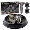 Xd168-30b Limited Edition Black Warrior Alloy Spinning Top Duel Set For Kids