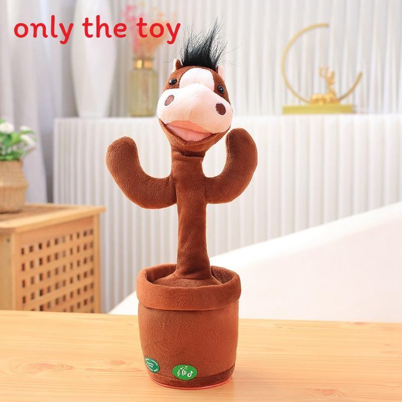 Plüschtier Rose Cow Rabbit Esel mit Tanz- und Sprachwiedergabe – Geschenk für Kinder