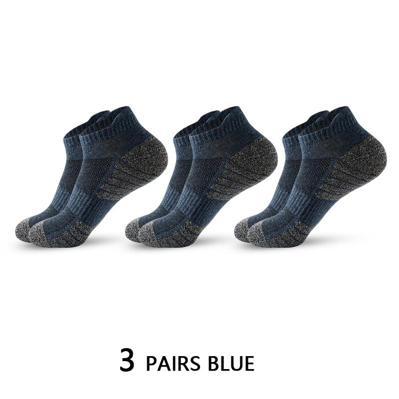 

3/5 пар высококачественных мужских носков, летних повседневных сетчатых носков, коротких дышащих черных носков до щиколотки, спортивных носков для бега, размер 38-43 EU 38-43