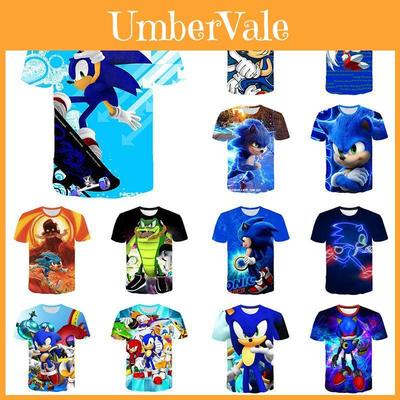 Stylish Sonic The Hedgehog Kids T-shirt With Colorful Cartoon Design For Boys And Girls
